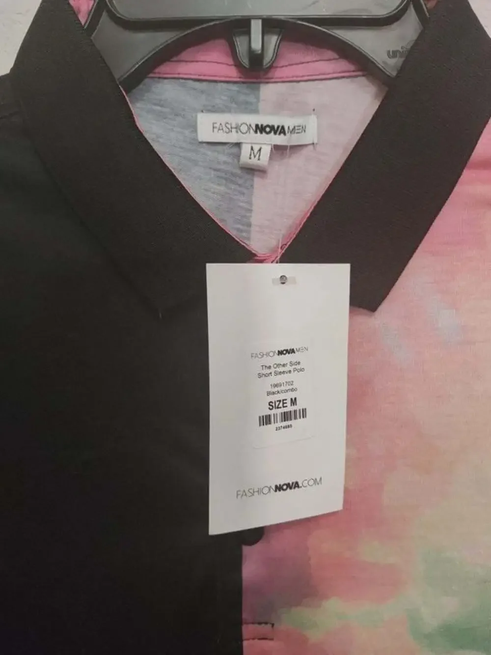 Men's black/tie dye sz M shirt
